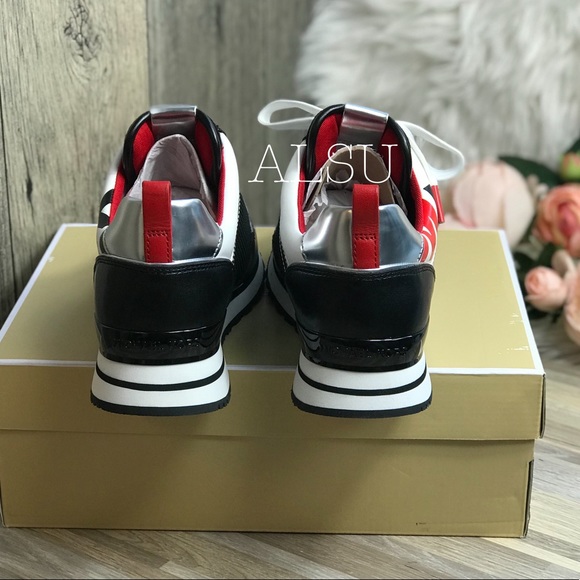 Michael Kors Maddy Trainer Graphic Printed Black W - Picture 5 of 8